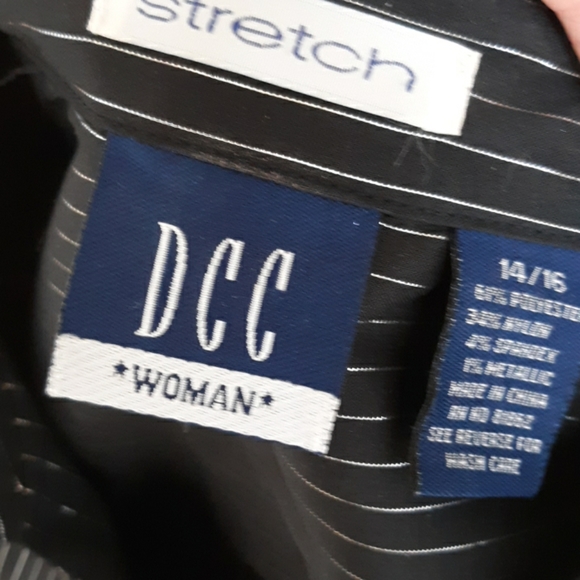 Black Pinstripe Top - Picture 2 of 2